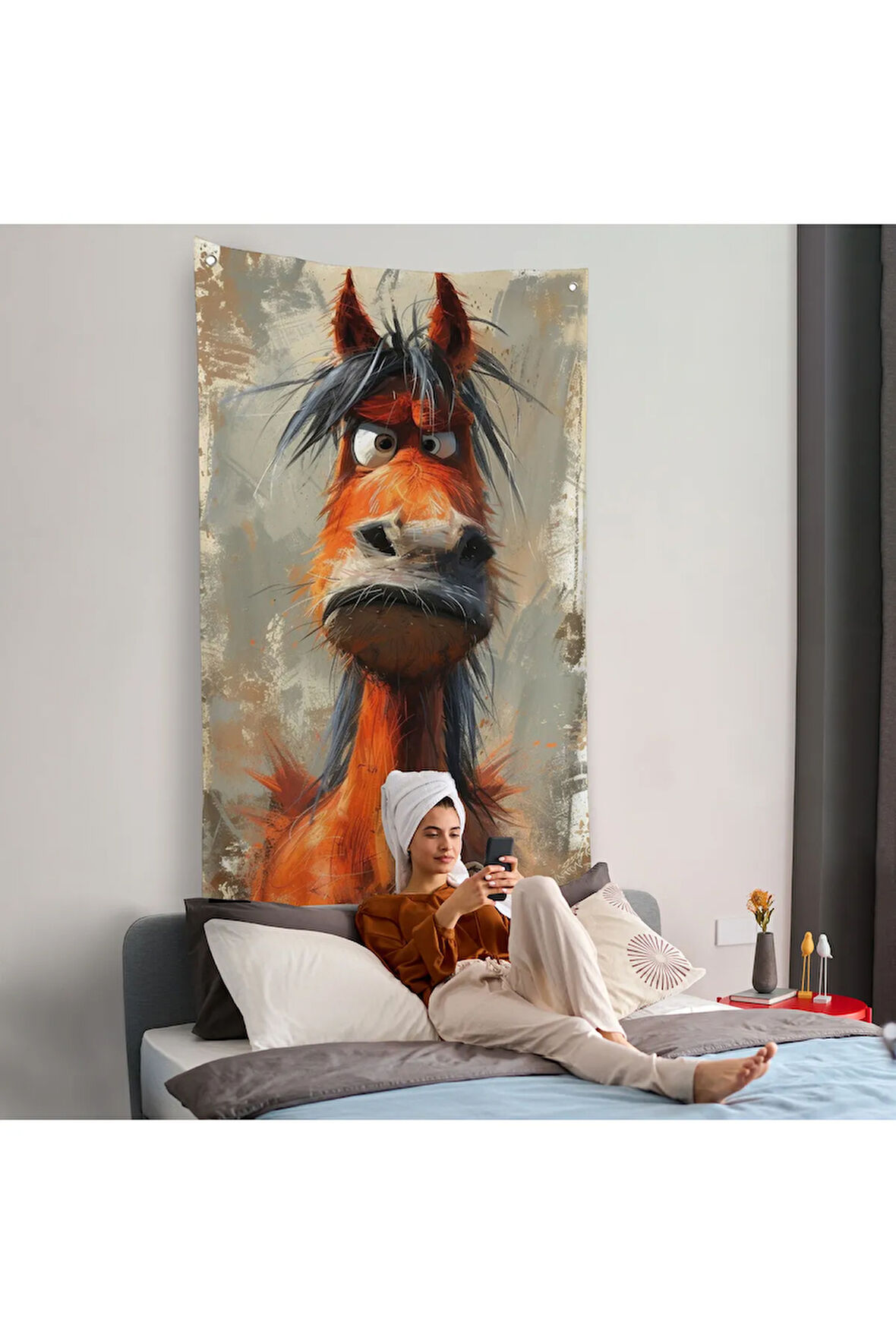 Sevimli Eşek Duvar Örtüsü-7893