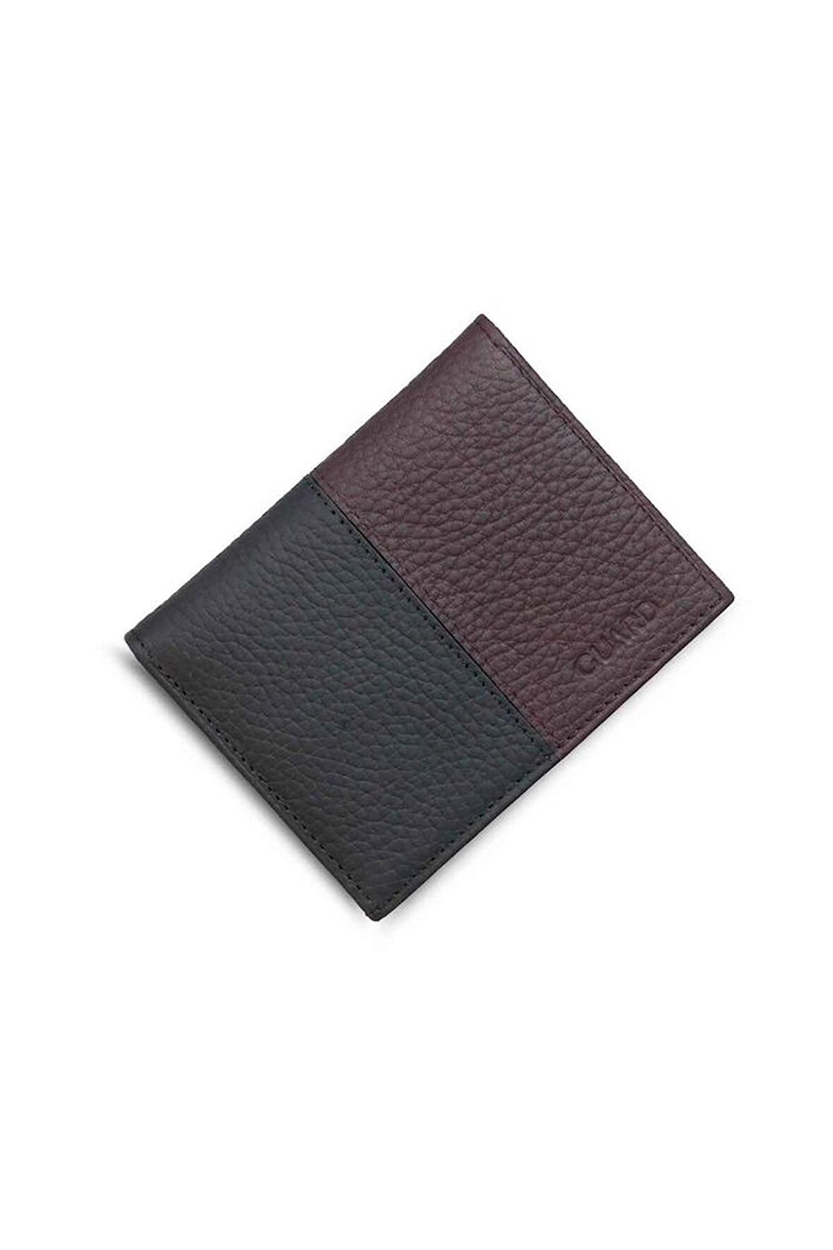 Guard Mat Bordo/Siyah Hakiki Deri Erkek Cüzdan