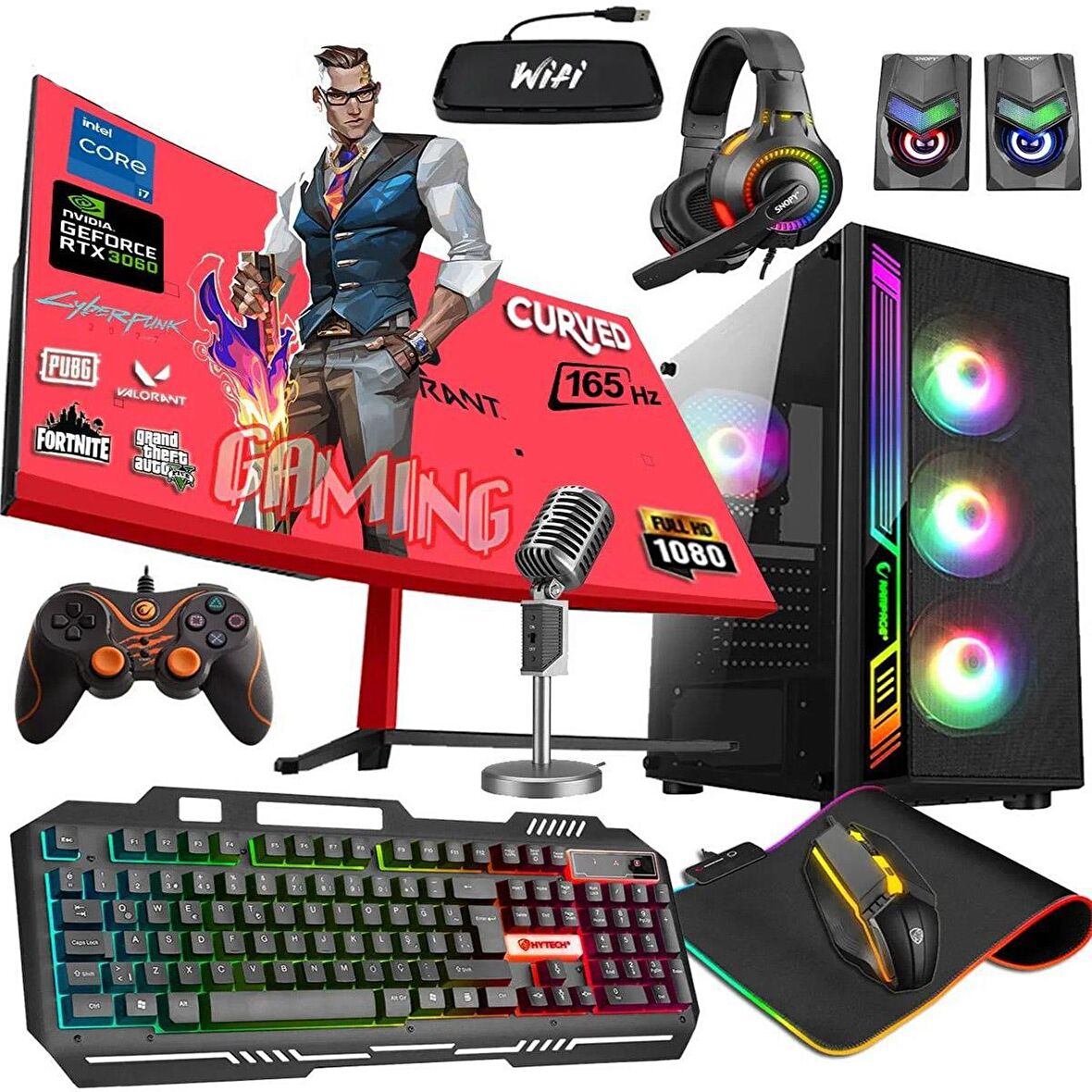 Zeiron Xgen12 Intel i7 12700F 32 GB DDR4 RAM 512 GB SSD NVIDIA GeForce RTX 3060 FreeDos Masaüstü Bilgisayar 