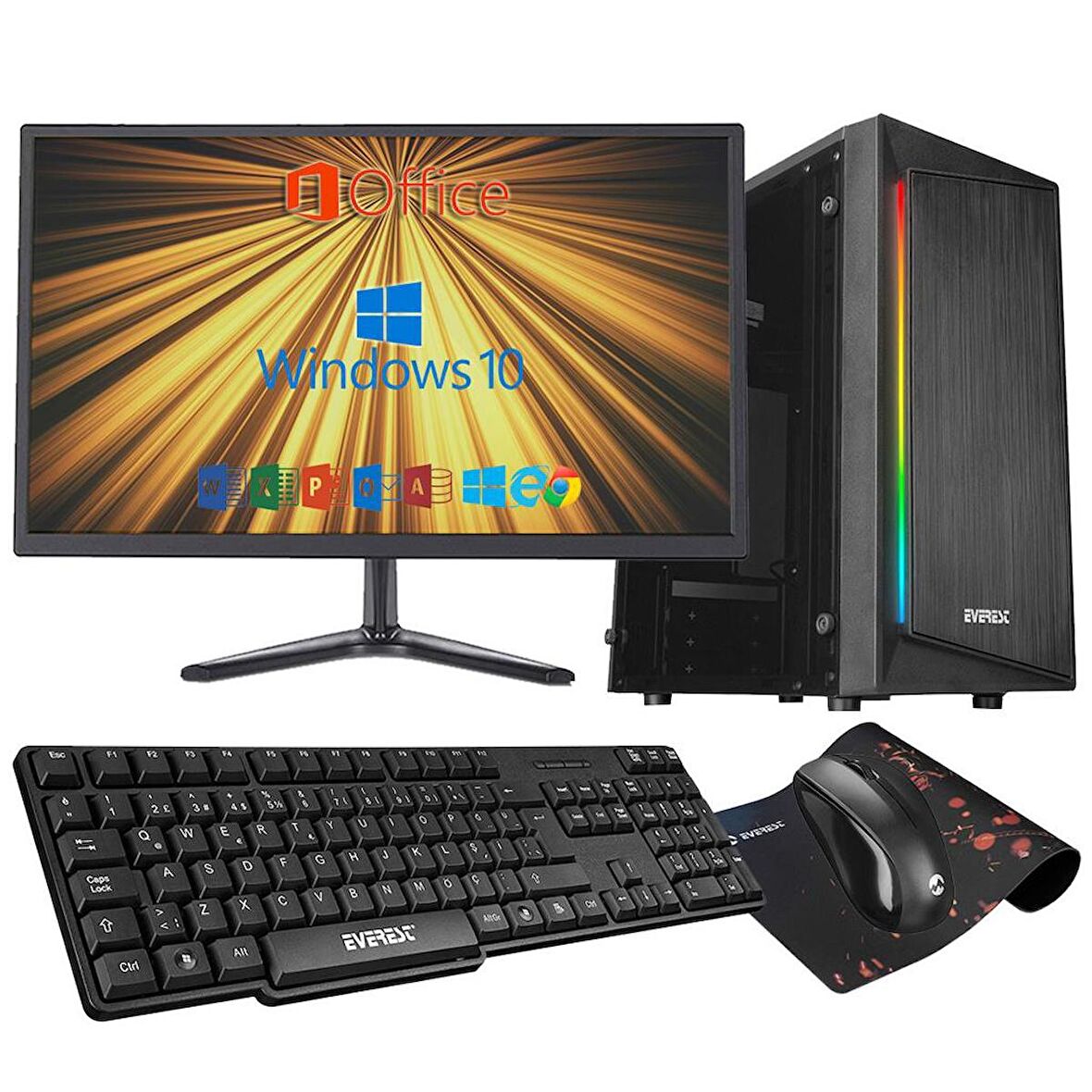 Zeiron SN109 Intel i5 650 8 GB DDR3 RAM 120 GB SSD 320 GB HDD Intel HD Graphics FreeDos Masaüstü Bilgisayar 