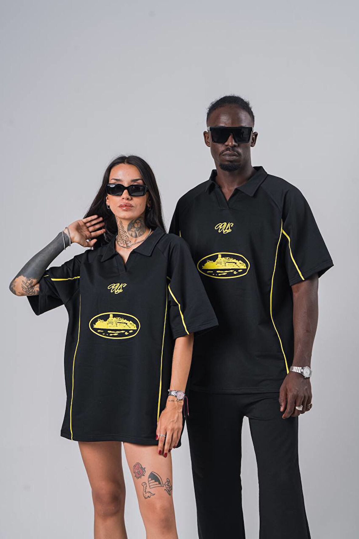 Corteiz Polo Yaka Oversize Unisex T-Shirt