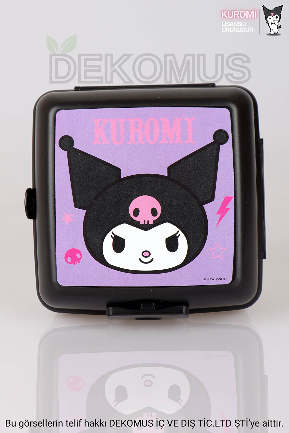 DEKOMUS İLE YENİ SEZON LİSANSLI KUROMI 2 KATLI BESLENME KABI / LUNCH BOX