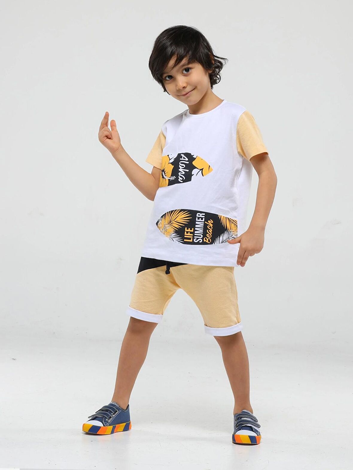 Surfer Baggy Erkek Çocuk Şort Takım