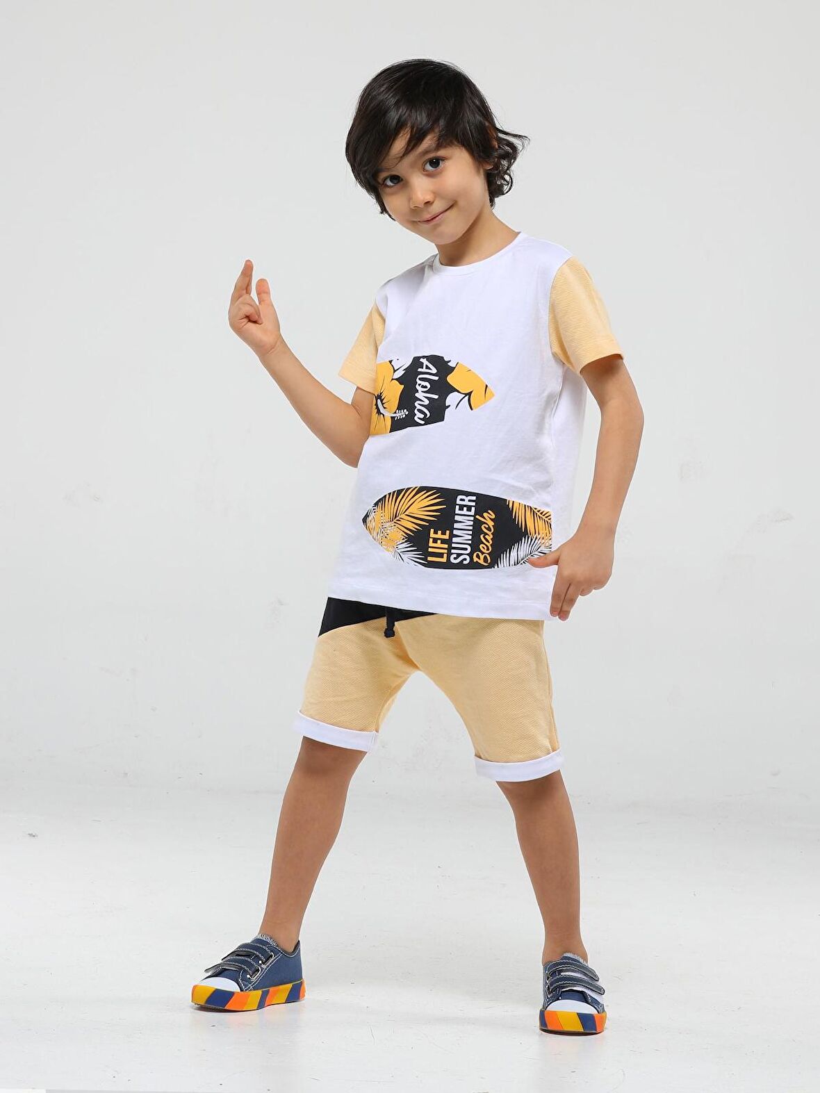 Surfer Baggy Erkek Çocuk Şort Takım