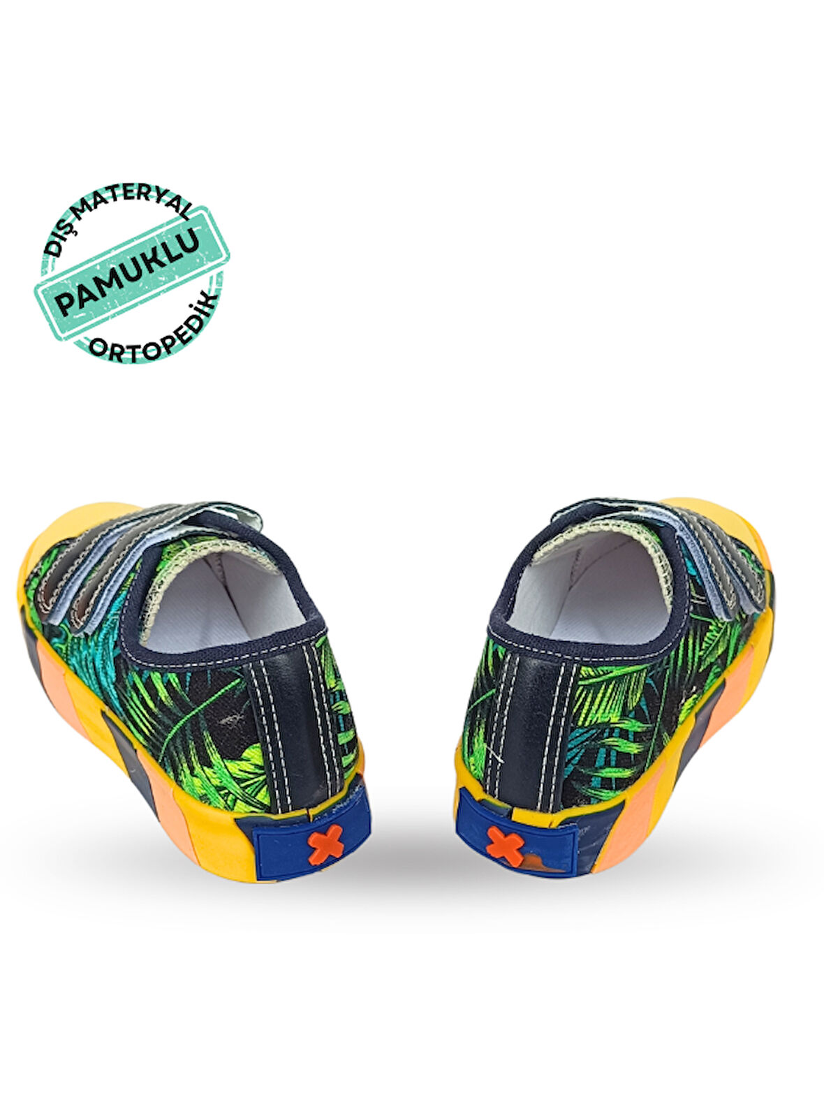 Yaprak Desenli Kanvas Yazlık Erkek Çocuk Sneakers