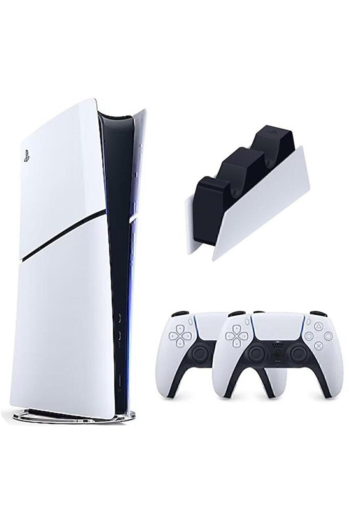 PLAYSTATİON 5 1TB SLİM DİGİTAL İTHALATÇI GARANTİLİ + 2.DUALSENSE + ŞARJ İSTASYONU