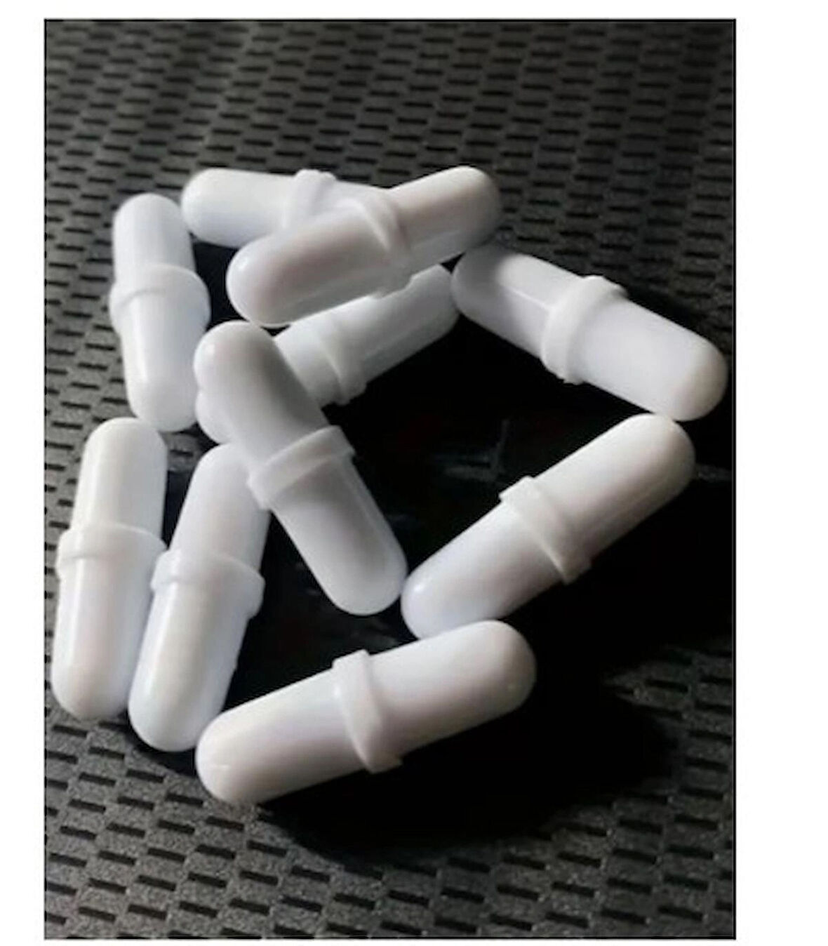 10 Adet Beyaz PTFE Manyetik Karıştırma Çubuğu – Laboratuvar ve Endüstriyel Kullanım İçin