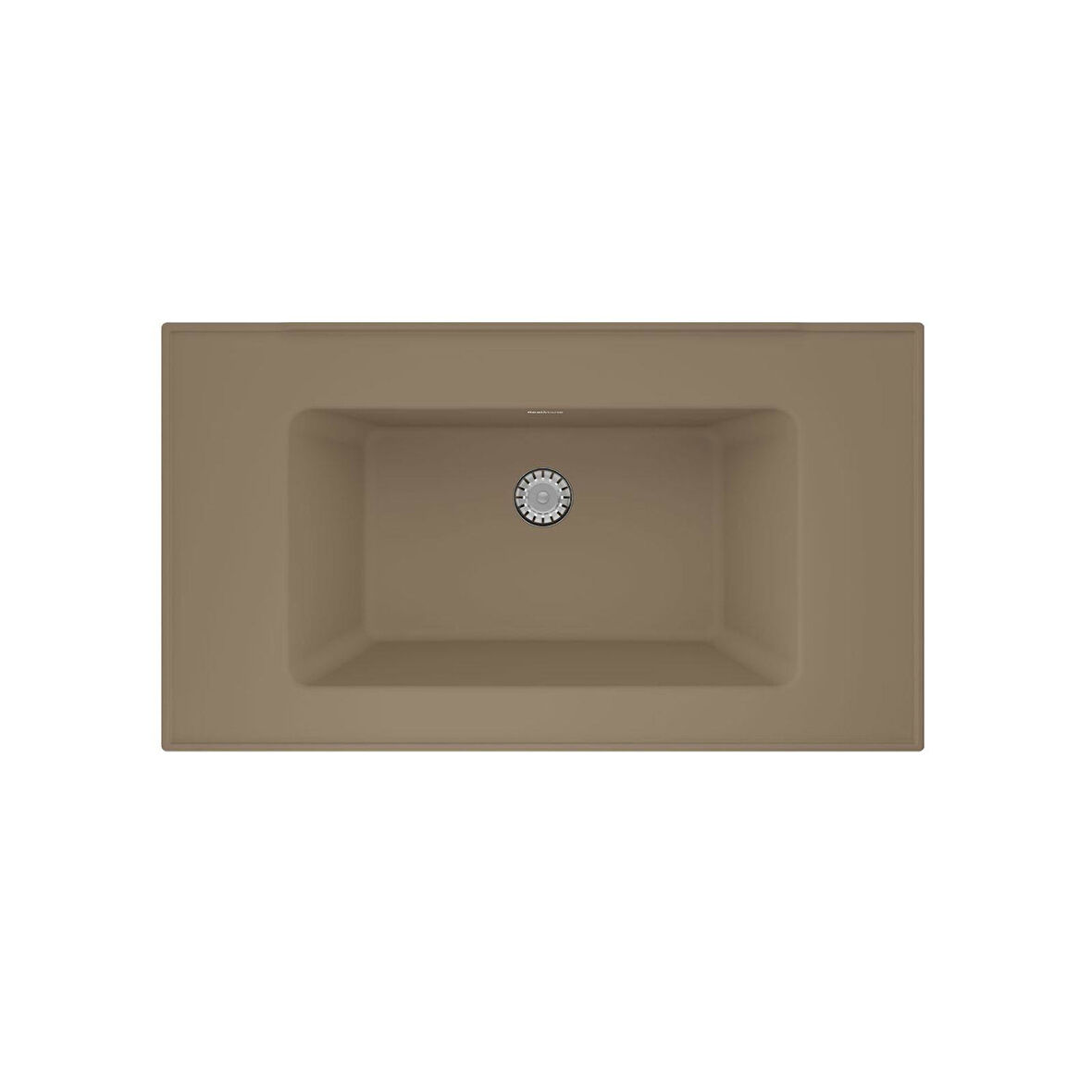 Real Stone ZENITH 80 Etajerli Cappuccino Granit Banyo Lavabosu 80x45