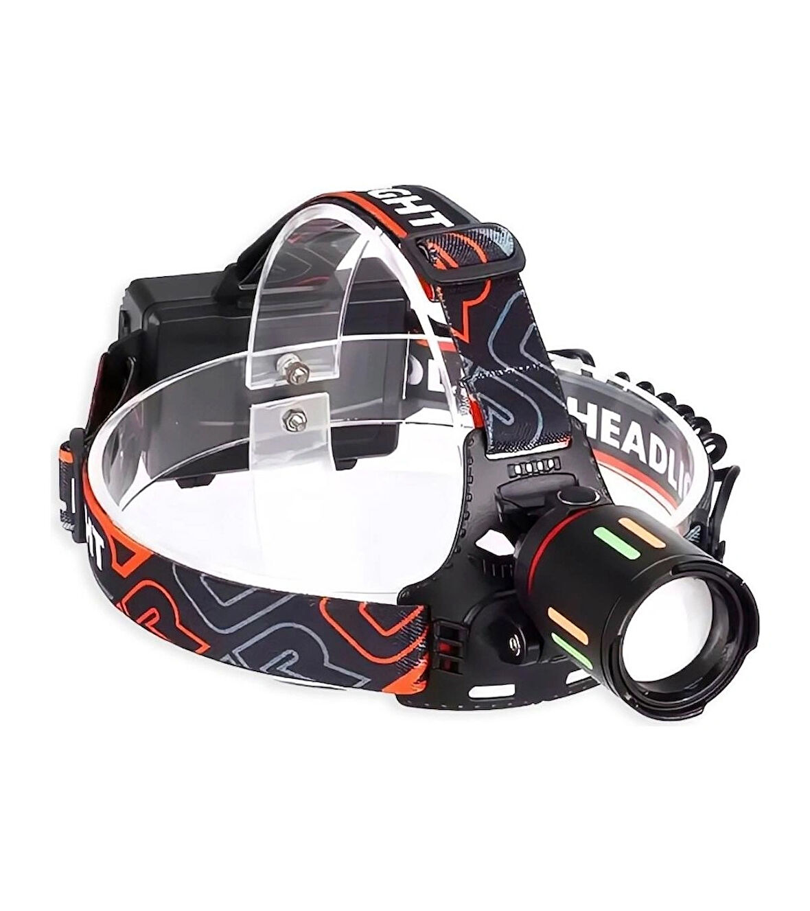 Alaska SDR-8093 Şarjlı Kafa Lambası 7 Mod Aydınlatma 30 Watt Arka Cob LED Kırmızı İkaz Işıklı