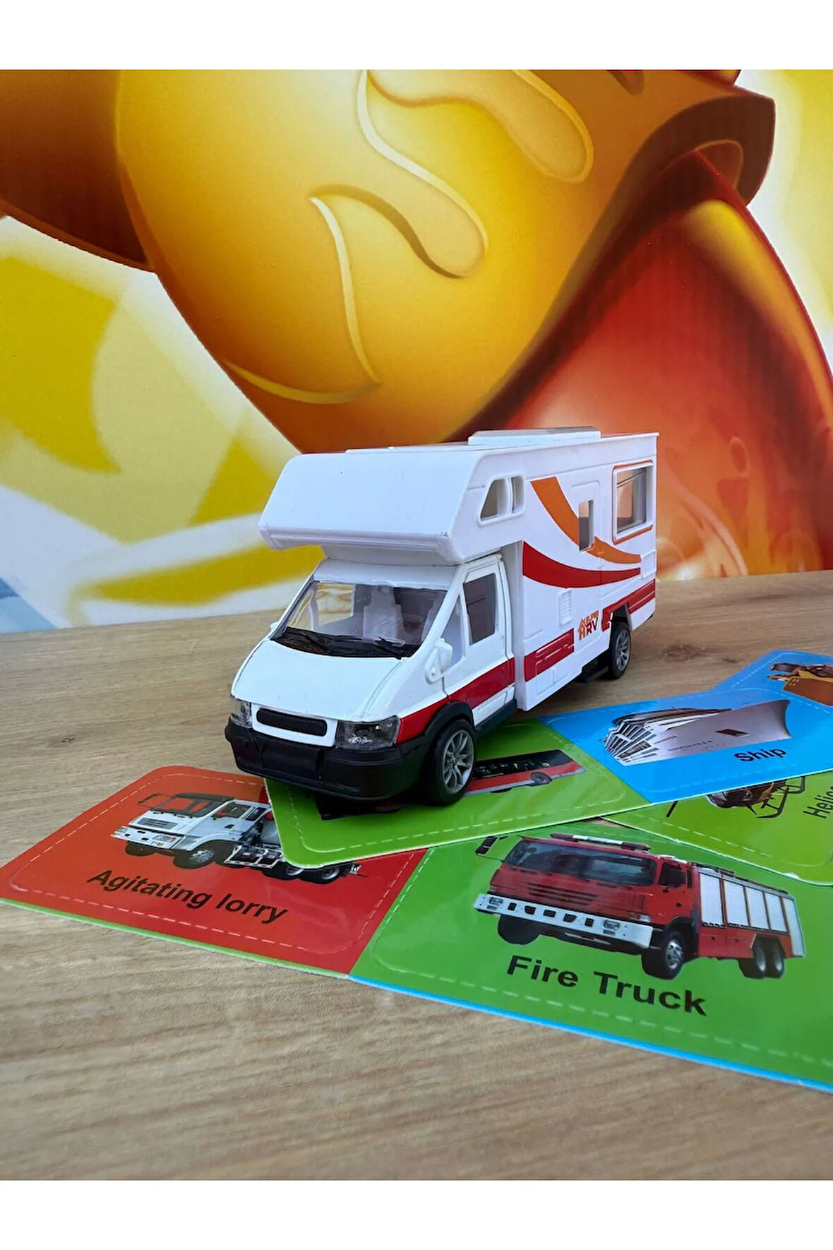 Kutulu Çek Bırak Metal Karavan Oyuncak Karavan Diecast Karavan Model Araba
