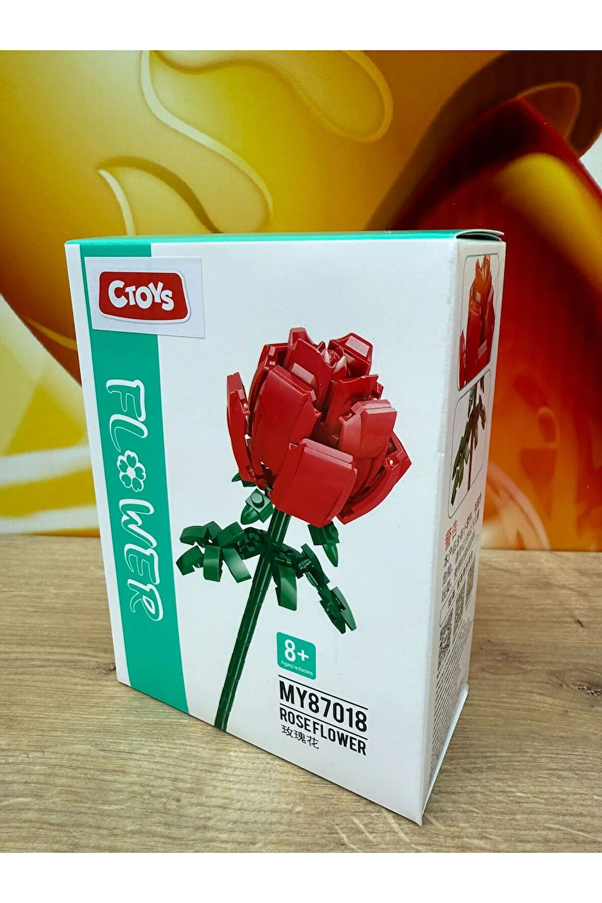 Botanicals Gül Dekoratif Çiçek Model Yapım Seti Dekoratif Gül Çiçek Yapı Seti