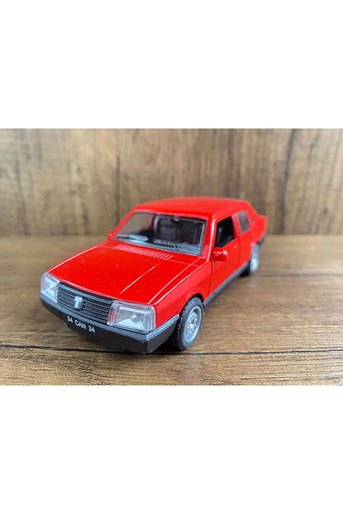 Kırmızı Doğan Şahin Metal Çek Bırak Oyuncak Araba Tofaş Şahin Model Araç Kapıları Açılır