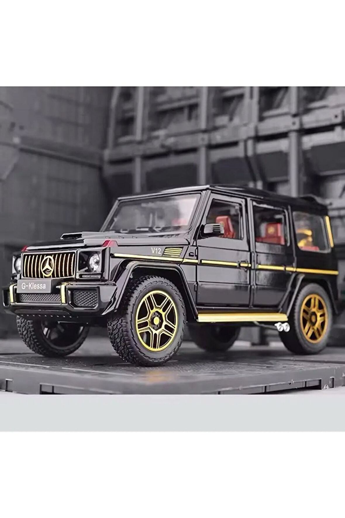 Mercedes Benz G63 AMG SiyahMercedes Benz Brabus G 63 Jip Diecast Koleksiyon Kapı Açılır