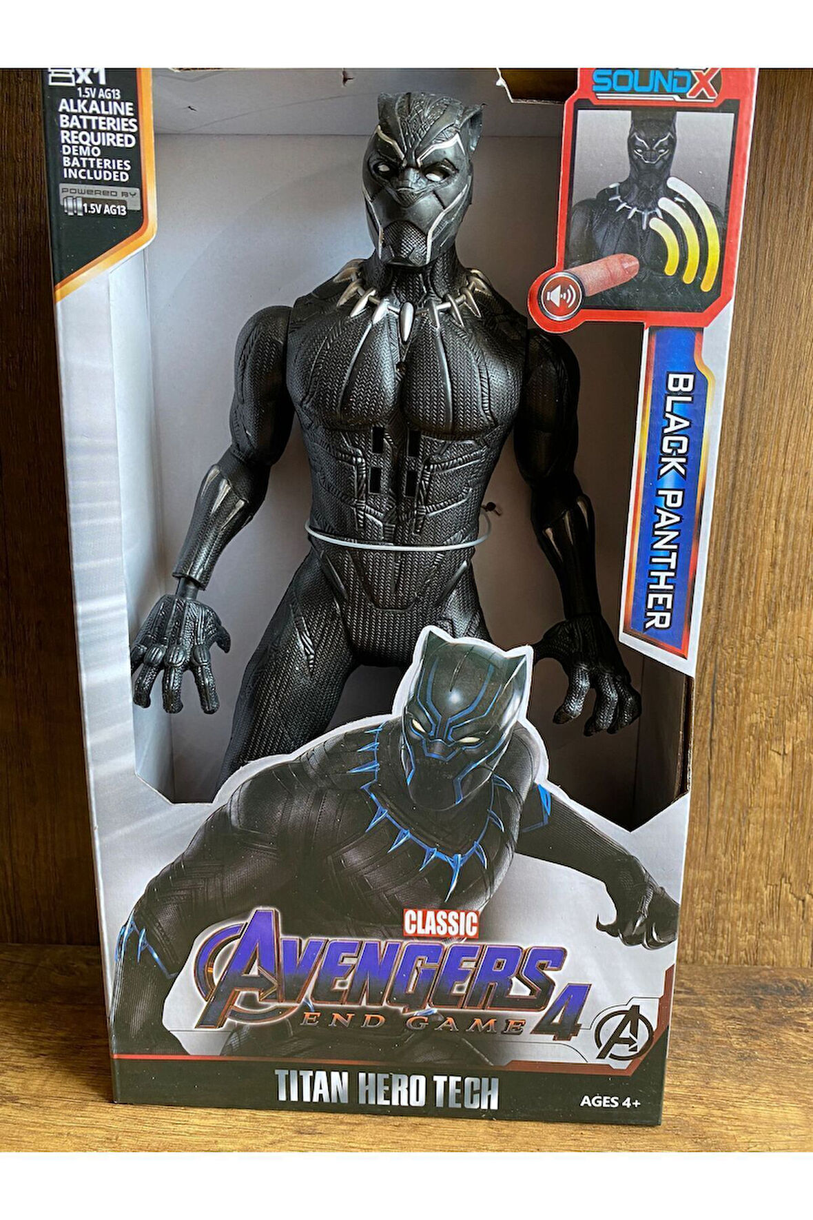 AVENGERS Kara Panter-black Panter Sesli 30 Cm Figür Oyuncak OYUNCAK BLACK PANTER FİGÜR