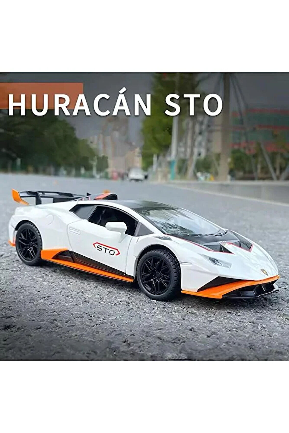 1:24 Lamborghini Huracan STO Diecast Model Araba Açılan Kapılar Lamborghini Model Araba