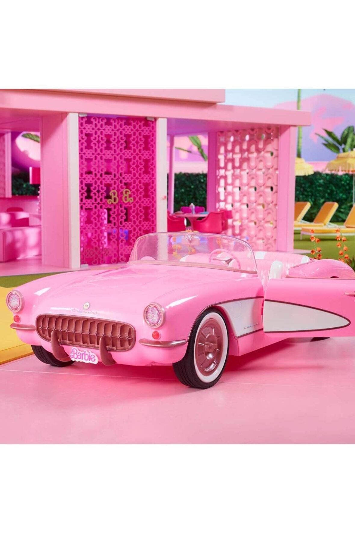 The Movie Car Barbie Araba Pink Corvette Oyuncak Barbie Arabası