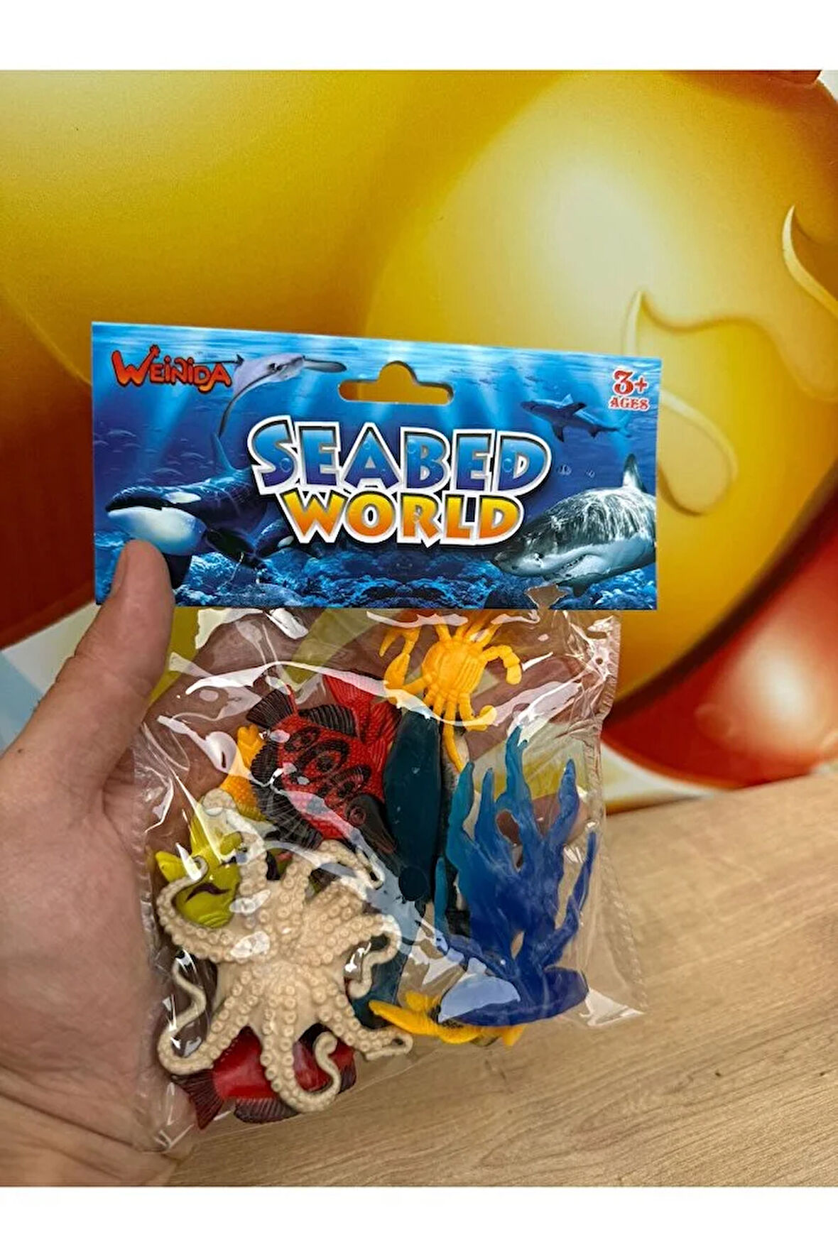 11 Parça Deniz Okyanus Hayvanları Seti Eğitici Set Oyuncak Hayvanlar Balık Ahtapot Mini Boy