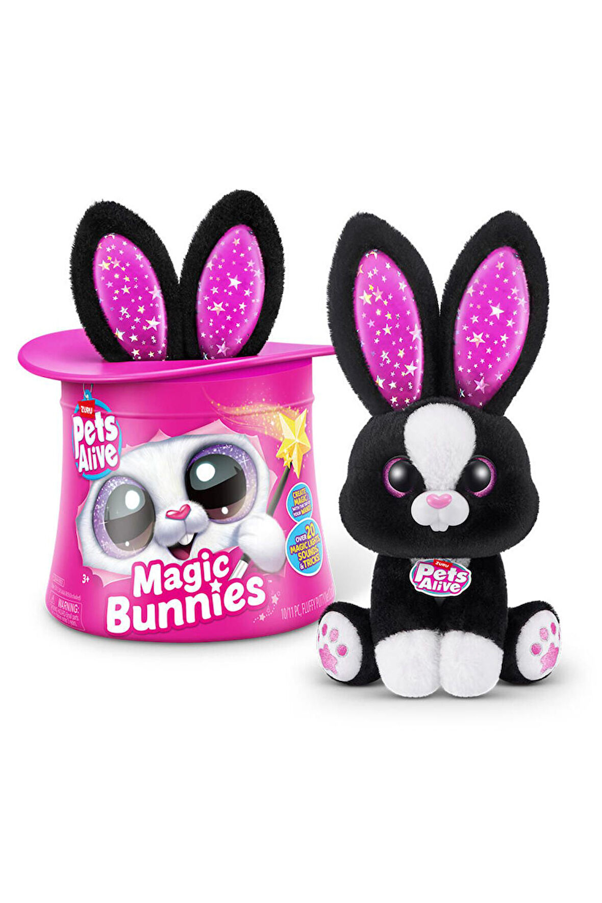 Sesli Elektronik Sihirli Tavşan Peluş Pets Alive Magic Bunnies 30 Cm Sihirli Oyuncaklar