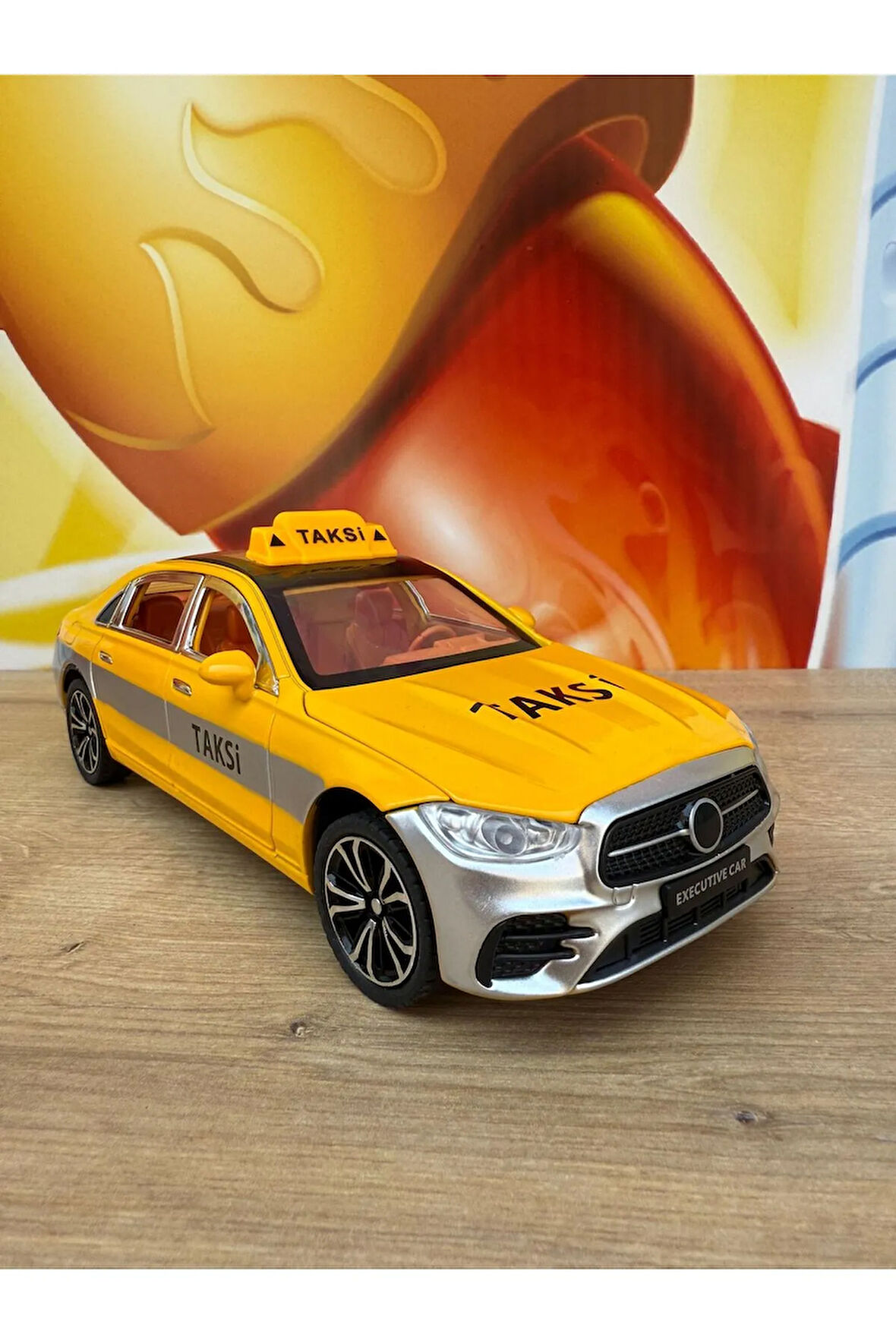 Mercedes Benz S680 V12 Maybach Taksi Oyuncak Araba Sesli Işıklı 4 Kapı Bagaj Kaput Açılır