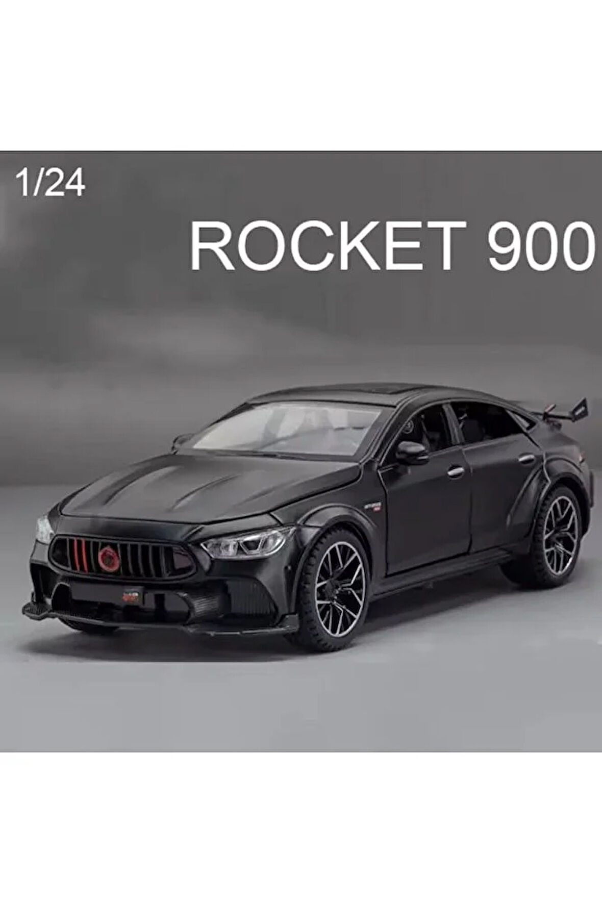 Mercedes Brabus Rocket 900 Diecast Model Araba Koleksiyonluk Brabus Rocket 900 Siyah Açılan Kapılar