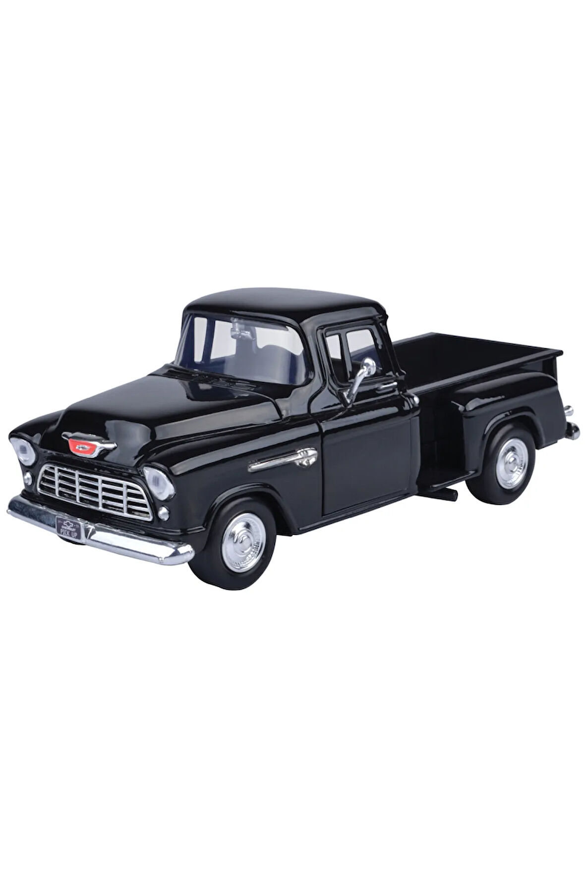 MotorMax 1955 Chevrolet 5100 Stepside Siyah 1/24 Model Araba