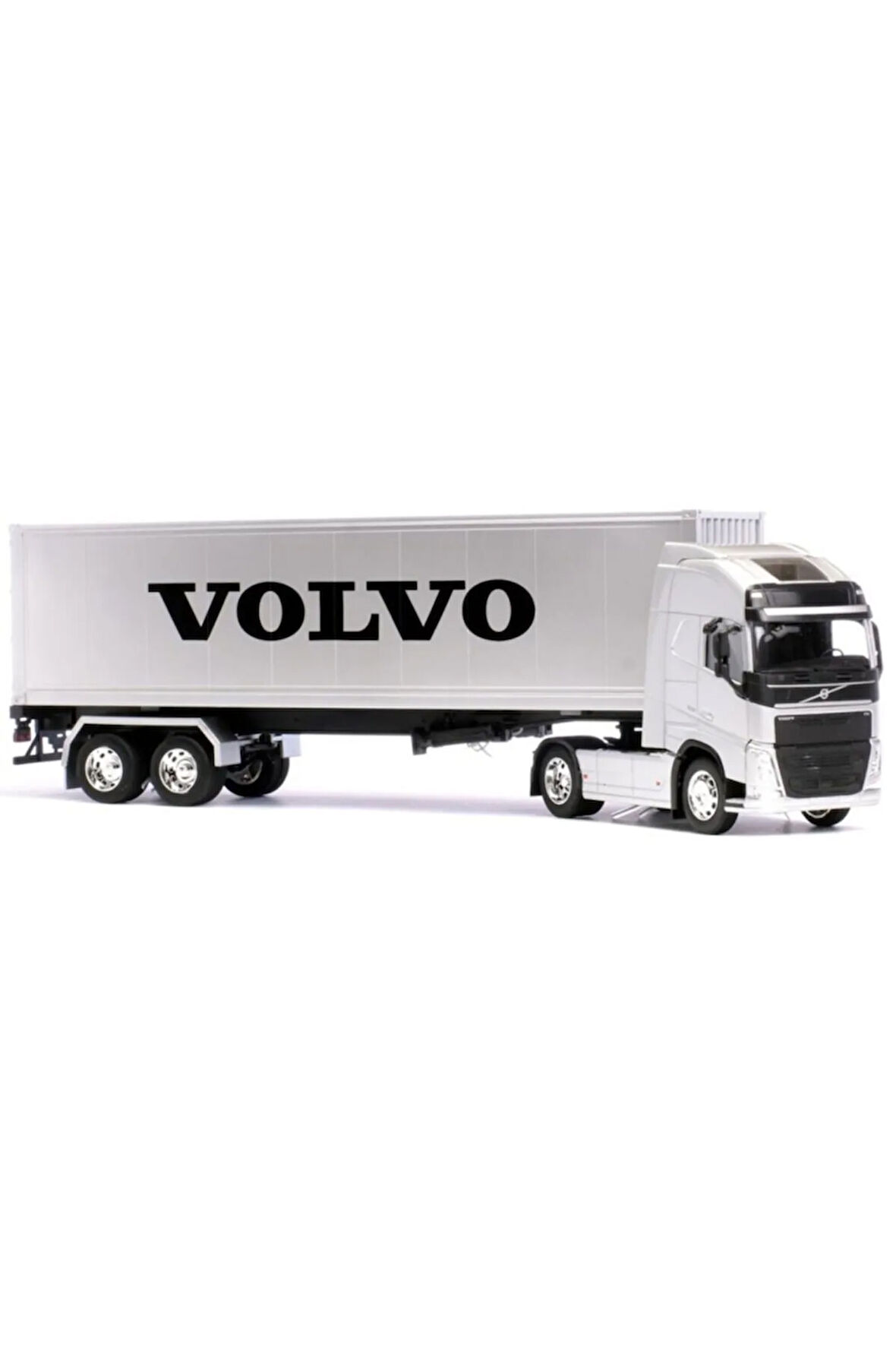 1:32 VOLVO FH12 TIR GRİ METAL BAŞLIKLI VOLVO DİECAST TIR DORSE KAPILARI AÇILIR