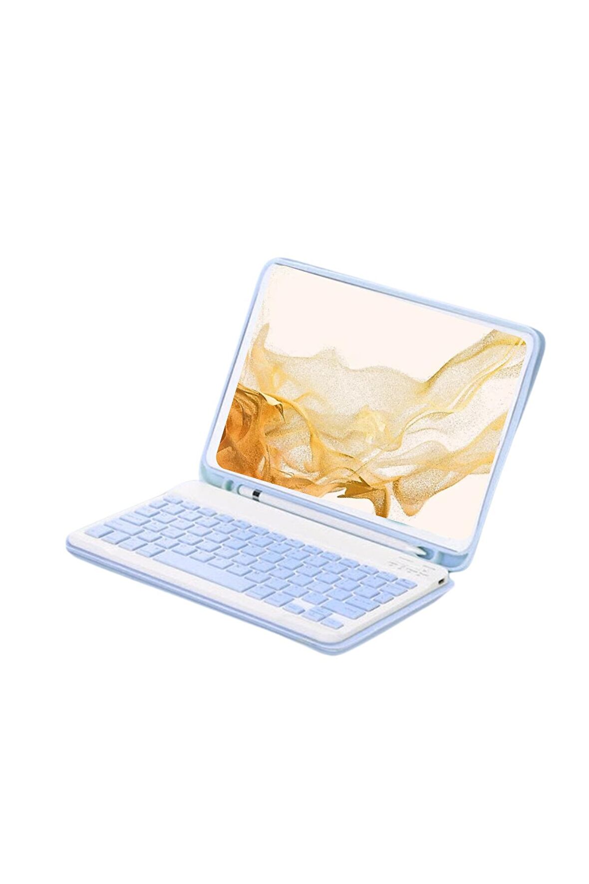 Qpen Samsung Galaxy X800 Tab S8 Plus Uyumlu 12.4 inç Klavyeli Tablet Kılıf