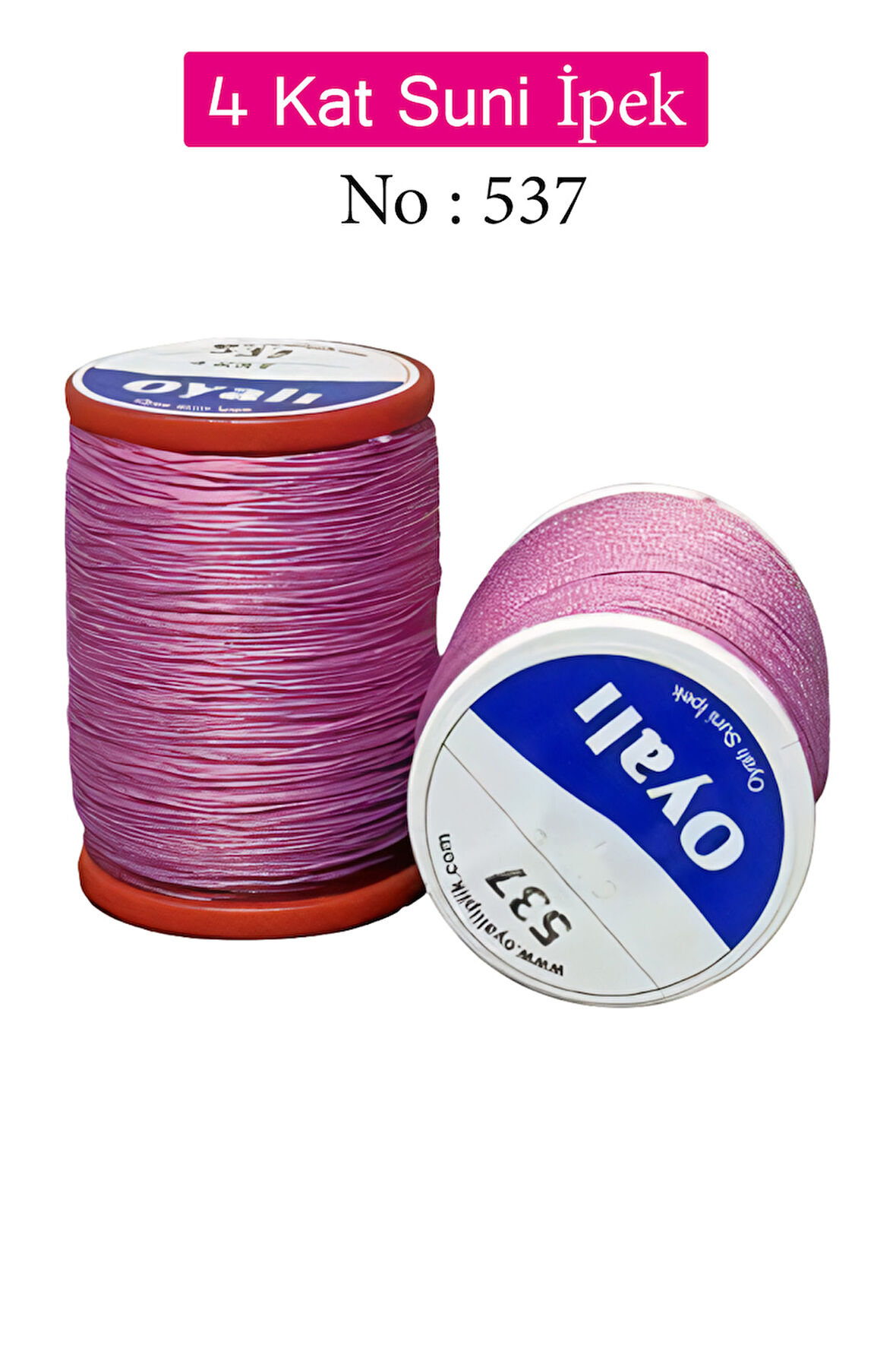Oyalı 4 Kat Suni İpek İplik İğne Oyası Boncuk İpi Tığ Oyası No:537