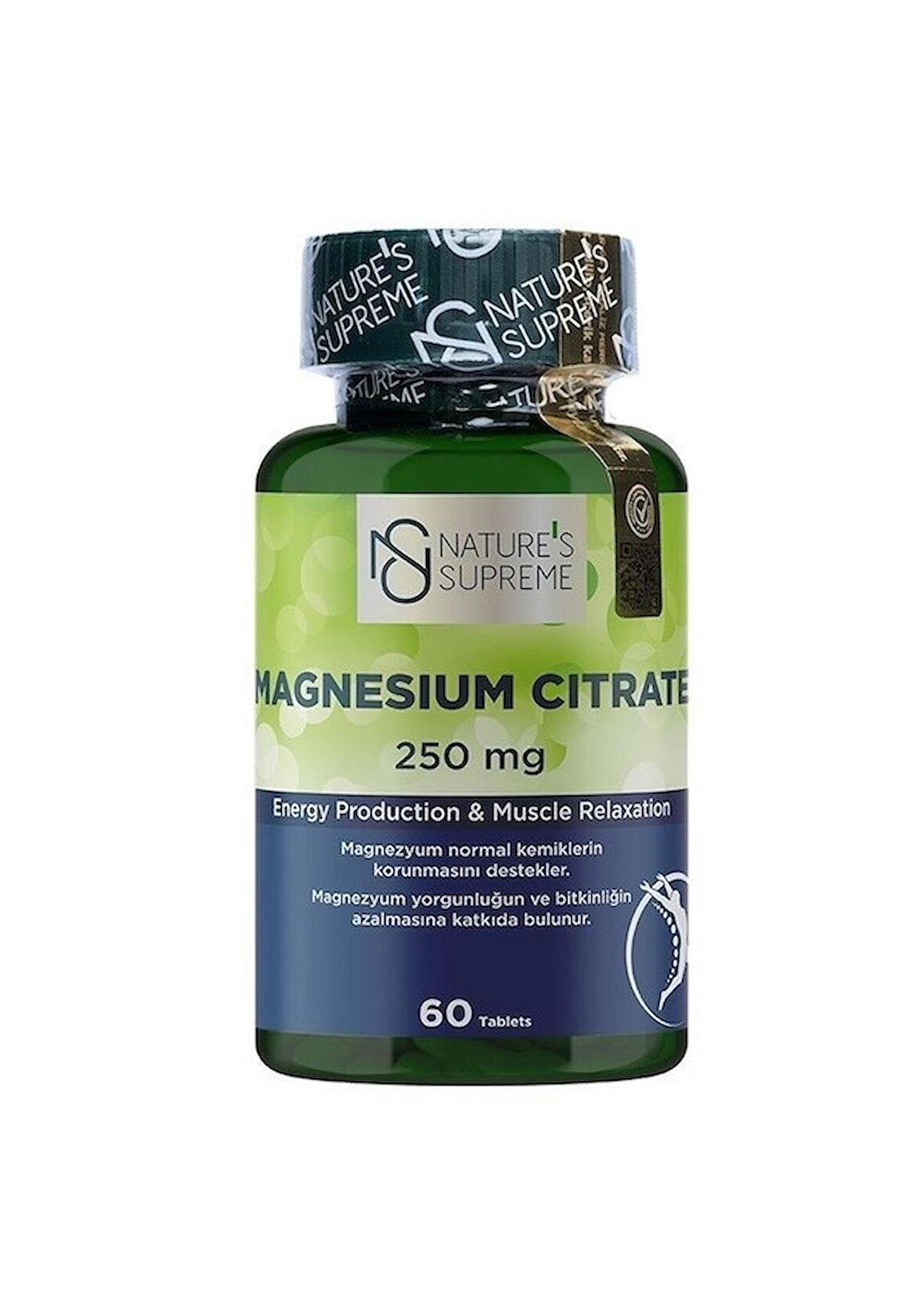Natures Supreme Magnesium Citrate 250 Mg 60 Tablet Aromasiz