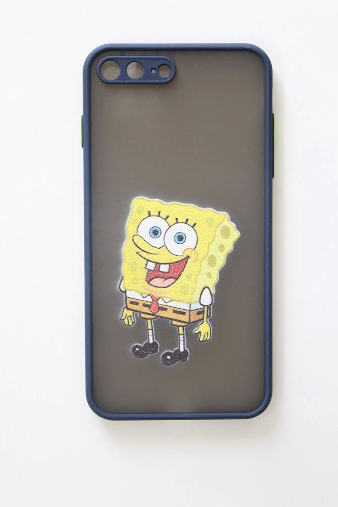 İPhone 7 Plus Uyumlu Kamera Korumalı SüngerBob Kılıf
