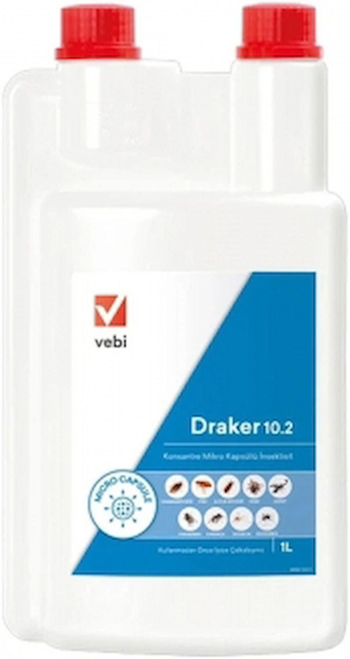 Vebı Draker 10.2 Konsantre Böcek Haşere Öldürücü 1 lt 1 Adet