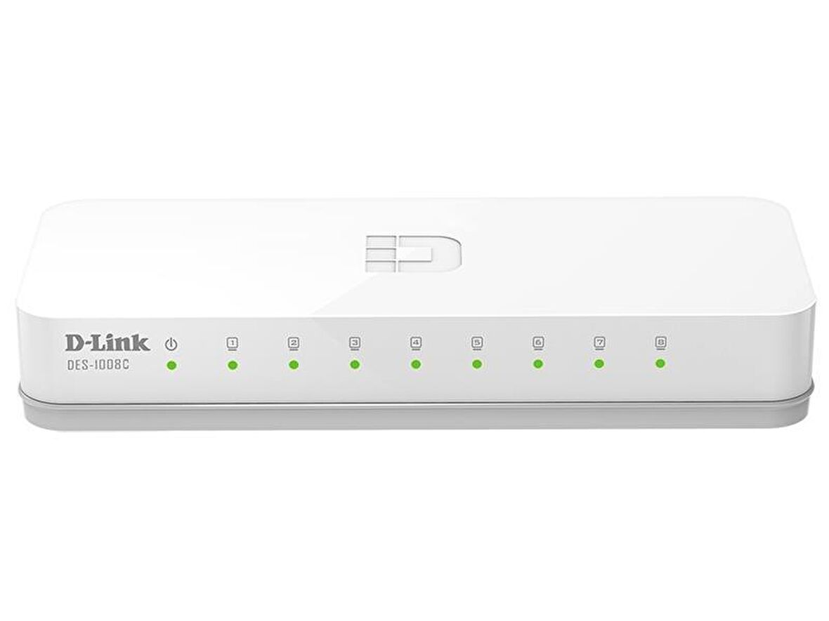 D-Link DES-1008C 8 Port Ethernet Switch 10/100 Tak Çalıştır