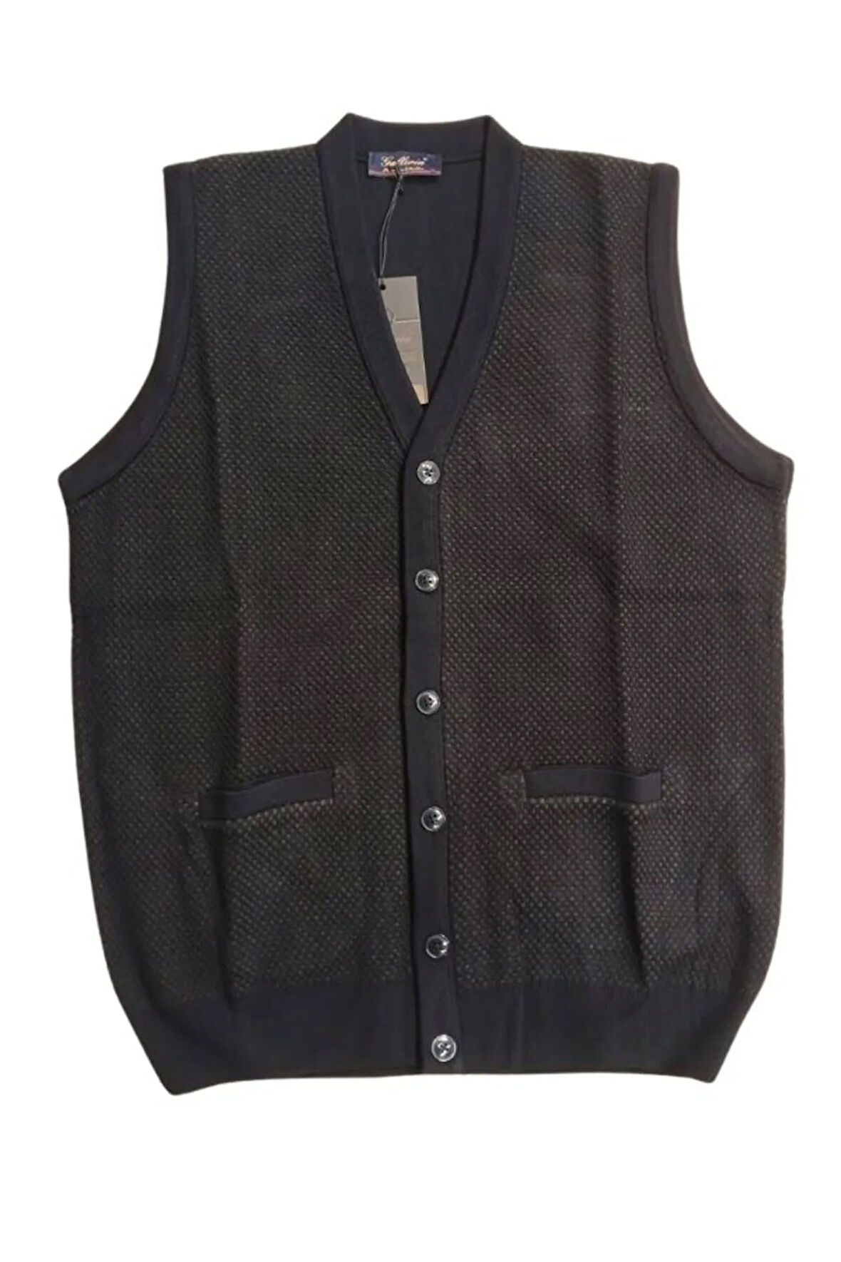 GALERİA ÖZEL TASARIM ÖRME DÜĞMELİ YELEK