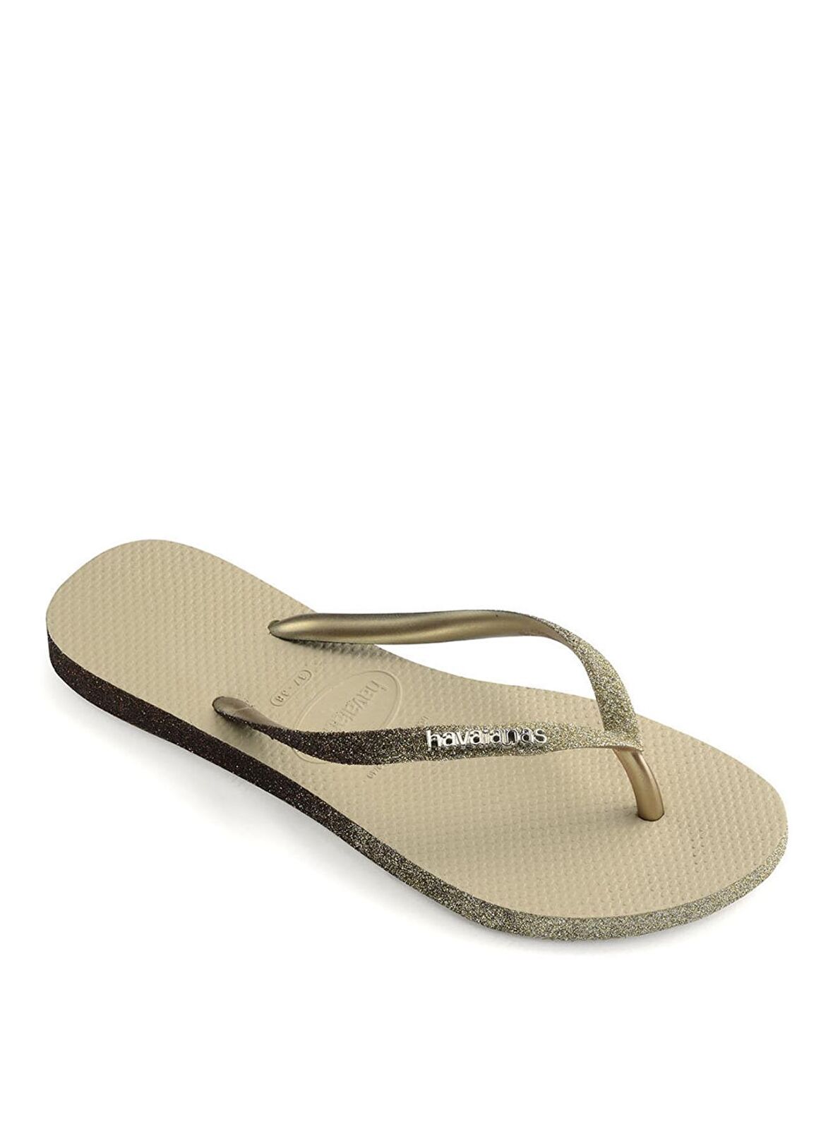 Slim Sparkle II Sand Grey Kadın Terlik