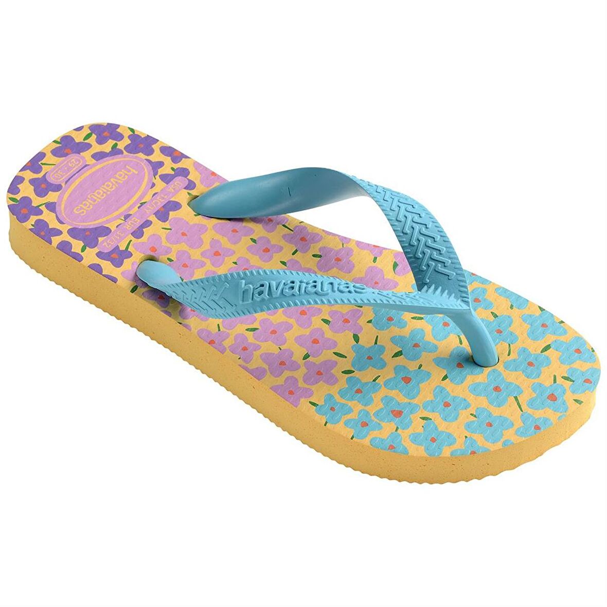 Havaianas Kids Flores Caja Yellowblue  Sarı Çocuk Terlik