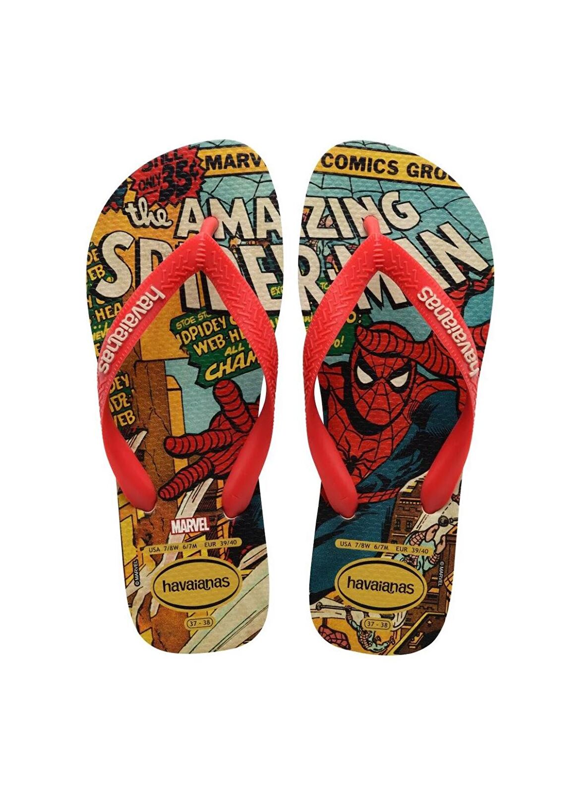 Havaianas Kırmızı Erkek Çocuk Plaj Terliği TOP MARVEL CLASSICS