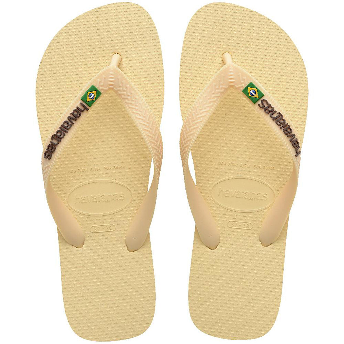 HAVAIANAS Brasil Logo Buttercream Parmak Arası Terlik 4110850-9256