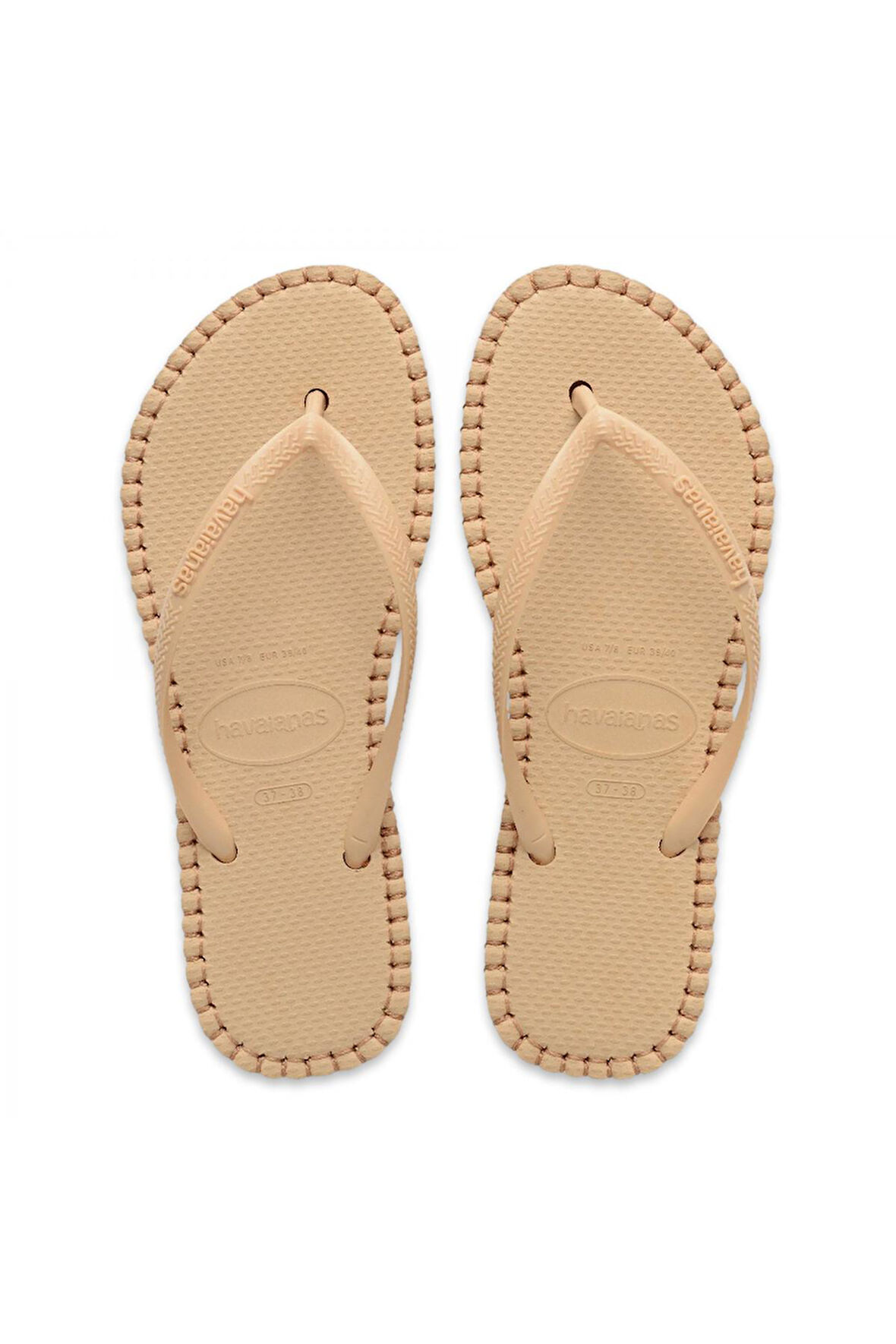 Havaianas 4149928 Slim Flatform Loop Parmak Arası Bej Kadın Terlik