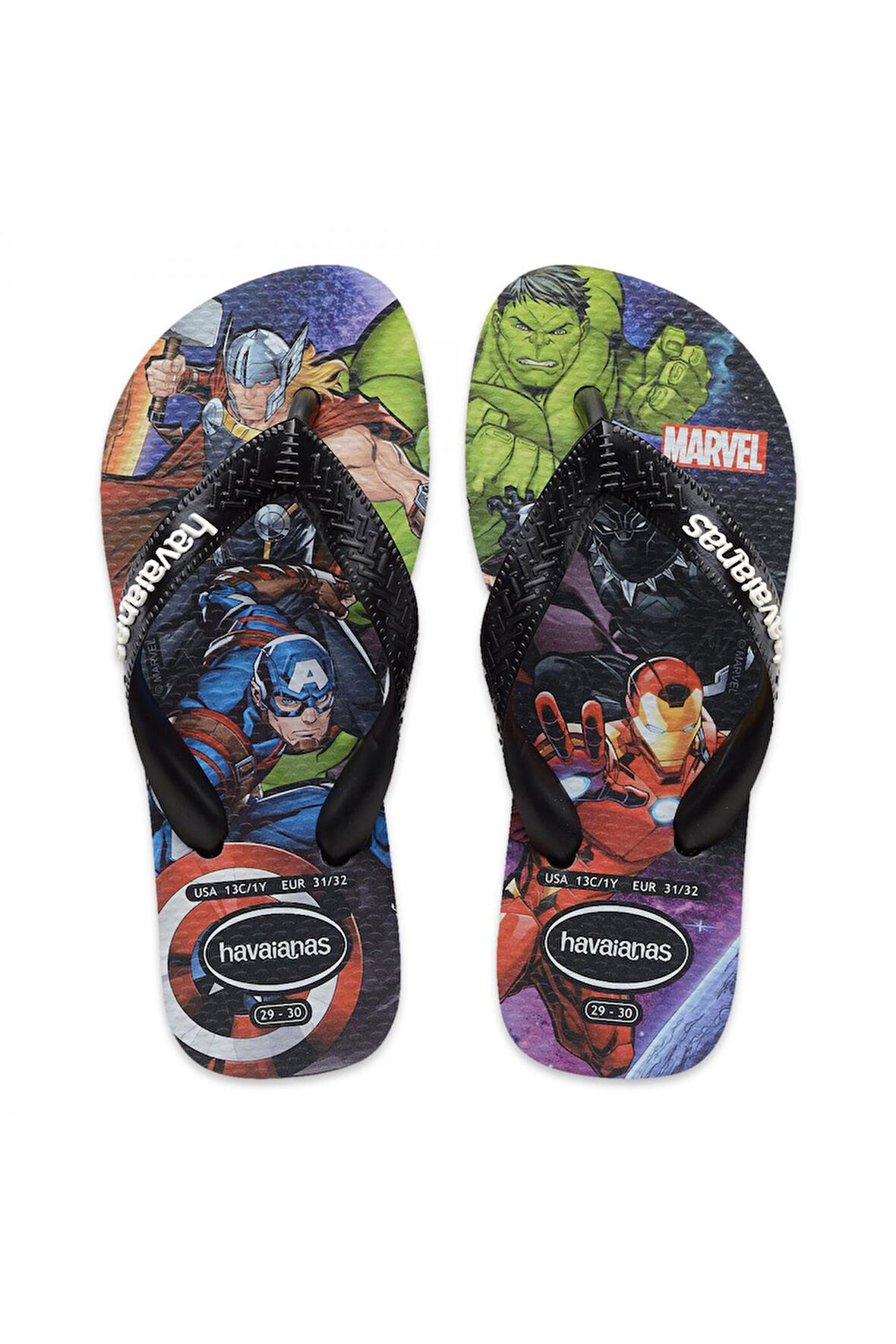 Havaianas 4148300 Kids Top Marvel Ii Parmak Arası Siyah Erkek Çocuk Terlik
