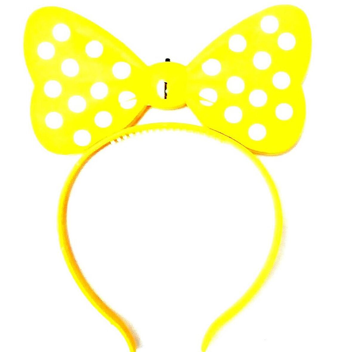 SARI IŞIKLI TAÇ YELLOW HEADBAND LED LİGHT SARI MİNNİE MOUSE IŞIKLI TAÇ SARI MİKİ TAÇ KONSER IŞIKLARI