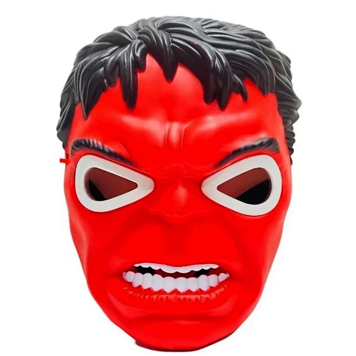 LED IŞIKLI MASKE IŞIKLI KIRMIZI HULK MASKESİ LED LİGHT RED HULK MASK PARTİ MASKELERİ KIRMIZI MASKE