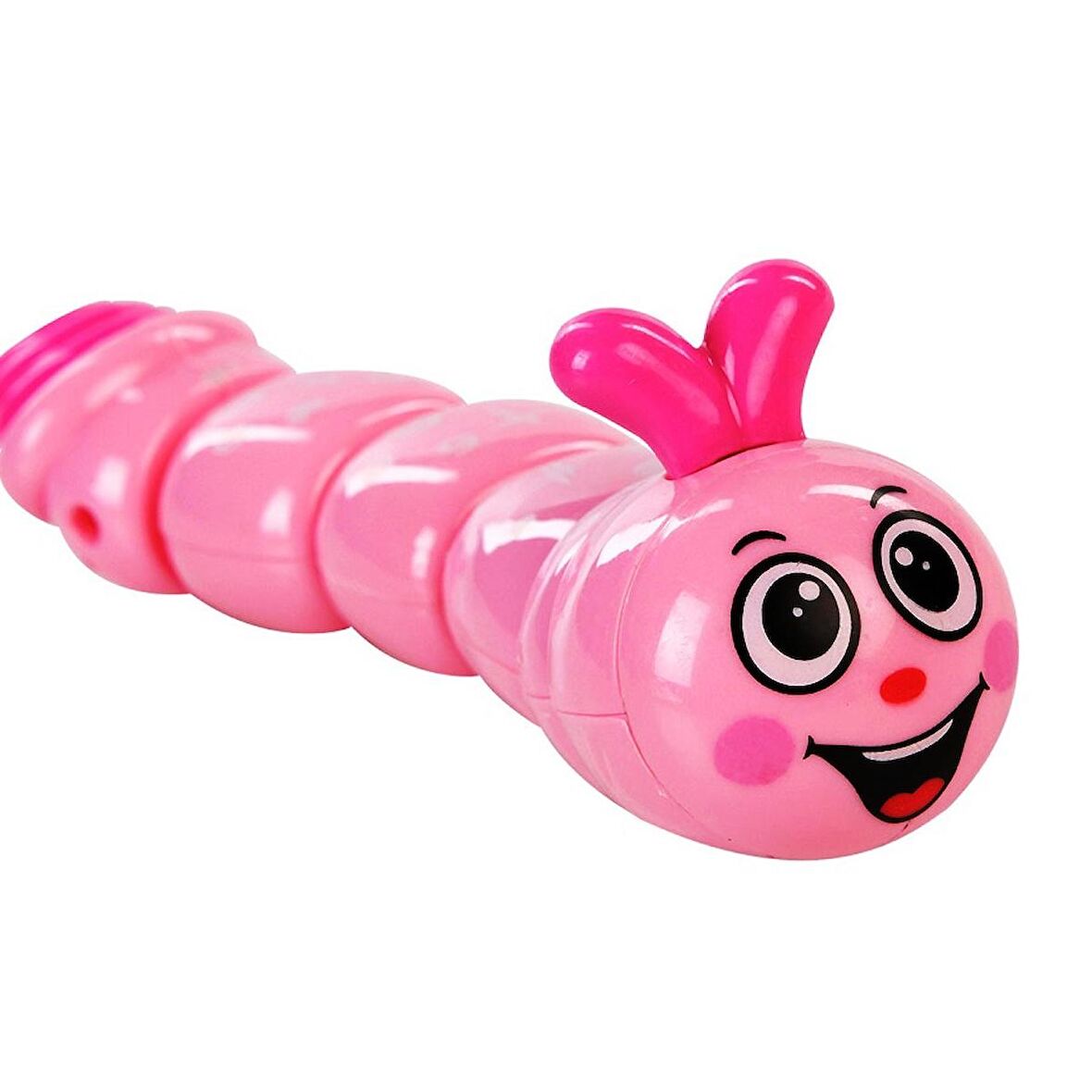 MOVABLE ROTATING CUTE TOY CATERPILLAR EĞİTİCİ OYUNCAK TIRTIL HAREKETLİ KURMALI OYUNCAK PEMBE TIRTIL