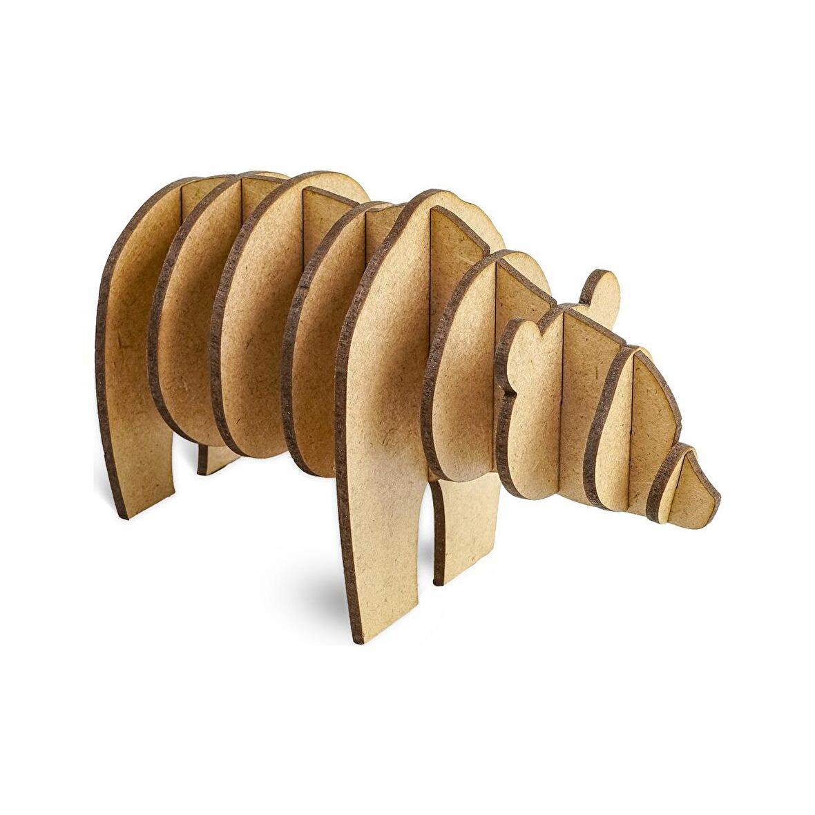MAKET AYI 3D AHŞAP MAKET AYI AHŞAP BOYAMA MAKETİ NATUREL AHŞAP BOYAMA AYI EĞİTİCİ OYUNCAK AYI BOYAMA