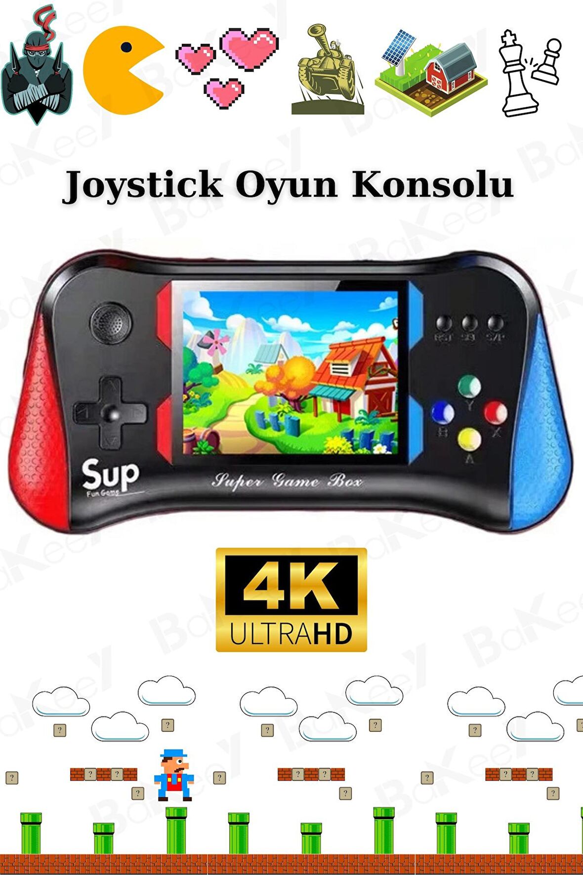 500 Oyunlu Nostalji Oyun Konsolu Gamebox Atari Oyun Konsolları