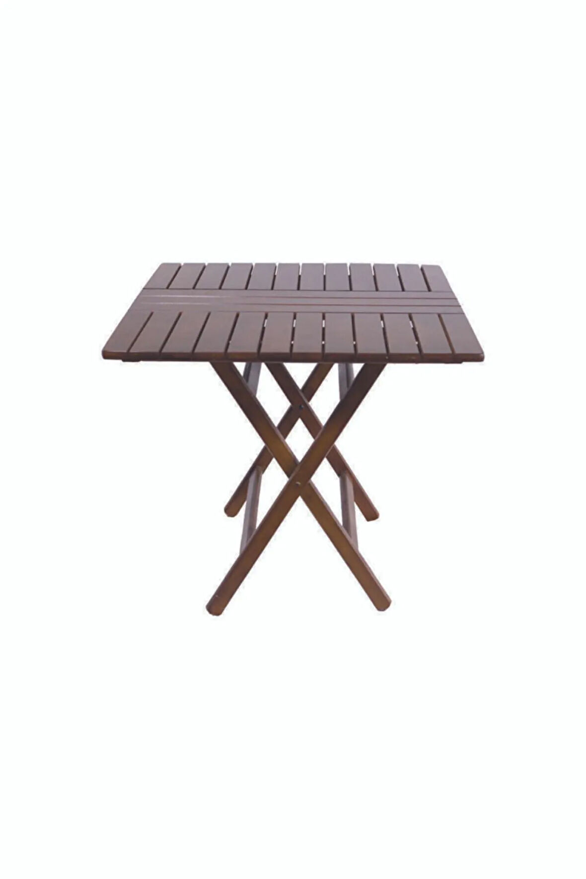 Atina Balkon Masası 60x60 -ahşap Bahçe Masası - Katlanır Portatif Masa