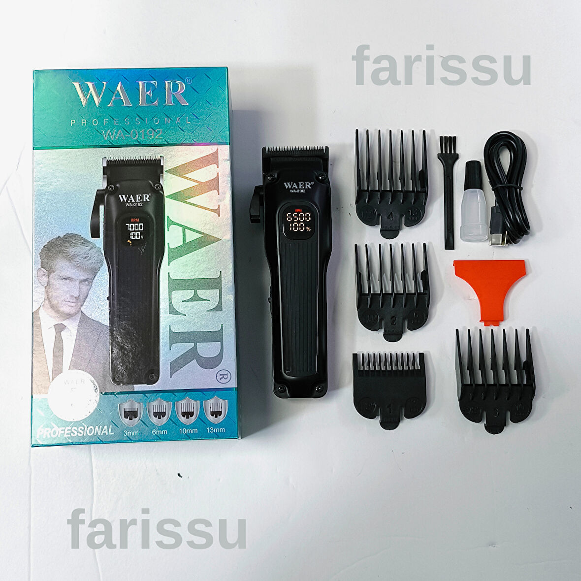 WA-0192 Profesyonel Saç Kesme Makinesi, 7000 RPM Motorlu, 120 Dakika Çalışma Süreli