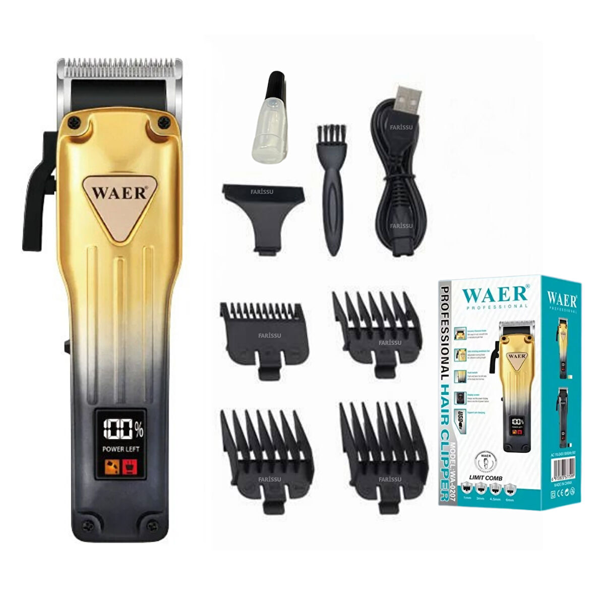 WAER WA-0207 Profesyonel Saç Kesme Makinesi