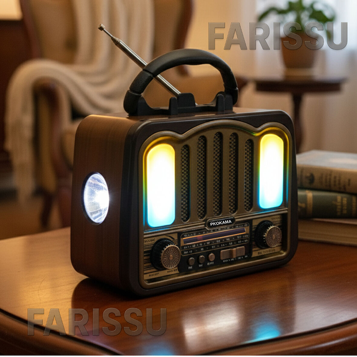 Solar Şarjlı Müzik Kutusu: AM/FM/SW Radyo & Bluetooth Hoparlör (BK-7081BTS)