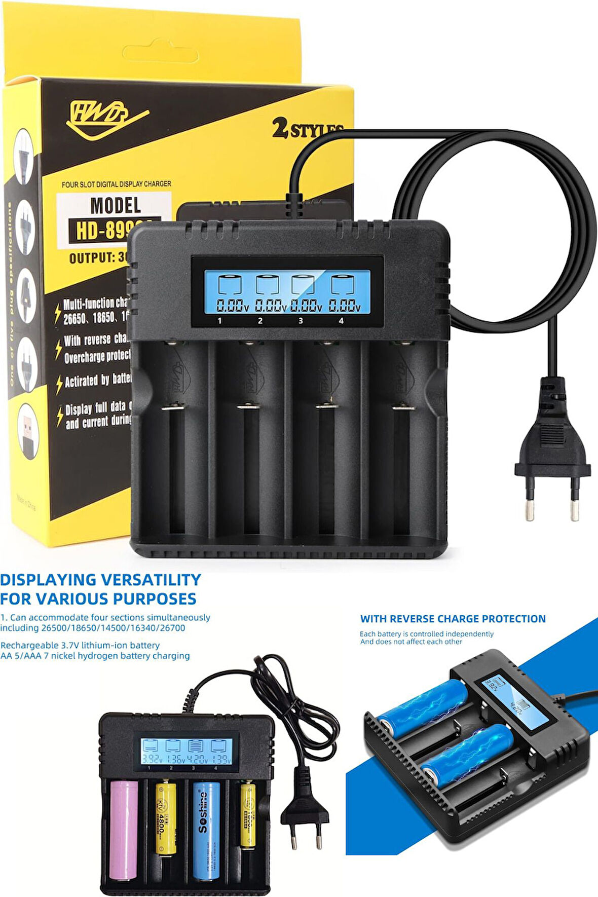 Gold Orion Akıllı Pil Şarj Cihazı – Güvenli ve Hızlı Şarj!