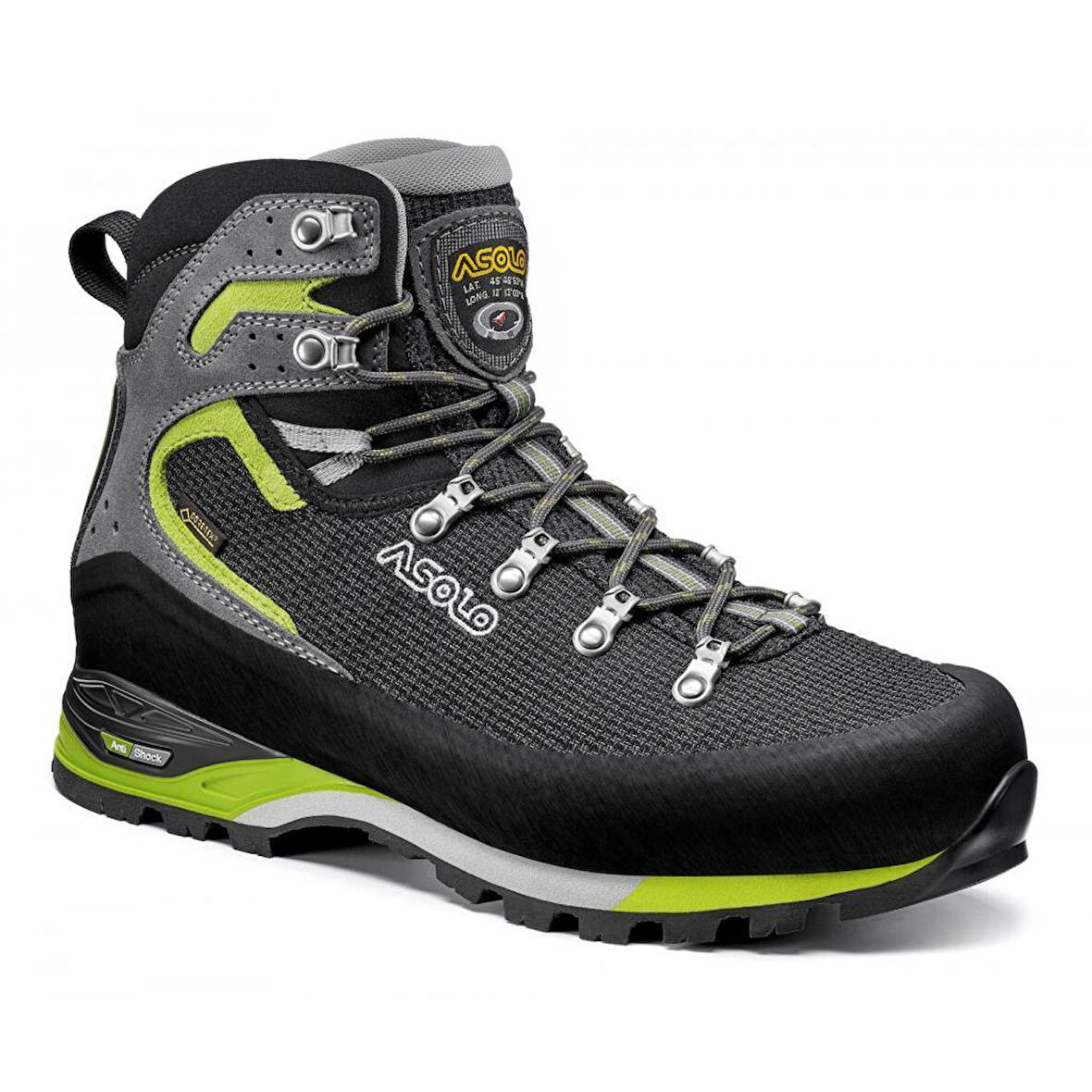 Asolo Corax GV MM A12038 00 A561 Black/Green Lime Gtx Erkek Outdoor Bot